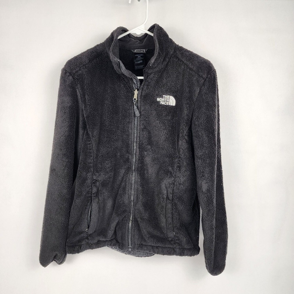The‎ North Face Jacket Womens M Black Fleece Zip Up Sweater Furry
